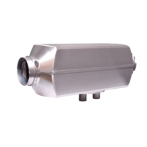 무시동히터 카라반 차박 캠핑카 캠핑 온풍기 난방 차량용 노지 크레인 비닐하우스, 24V 1홀 알루미늄 +리모콘