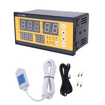 ZL-7918A 인큐베이터 다기능 자동 인큐베이터 100-240V LCD 온도 습도 제어 XM 18 온도 조절기, Black