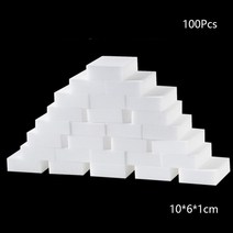 수경재배스펀지 멜라민 스폰지 화이트 매직 지우개 100x60x10mm 주방 욕실 사무실 클리너 청소 도구, 01 100Pcs
