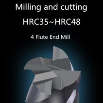 금속 가공 드릴링ZGT 밀링 커터 HRC50 4 플루트 엔드밀 Cnc 공구 금속 카바이드 텅스텐 스틸, 02 1.5x4Dx50L