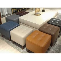 고급 가죽 북유럽 감성 1인용 2인용 3인용 스툴 카페 식당 창업 개업 선물, 클래식 브라운