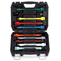 RIMKOLO 1.3cm(1/2인치) 드라이브 토크 제한 연장 바 세트 러그 너트 잠금용 20.3cm(8인치) 컬러 코드 CR-MO 토크 스틱 포함 5피스 임팩트 토크 리미터 세, 10-piece 65 - 150 Ft-lbs