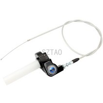 컨트롤러 스로틀 겸용 전동 경량 1/4 퀵 턴 스로틀 장착 오토바이 그립 프로 테이퍼 핸들 바용 1200MM 케이, 10 Silvery, 한개옵션1