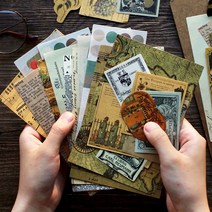 빈티지 레터링 랩핑지 배경지 떡메모지 다꾸 페이퍼, 2.티켓영수증 (ME-597)