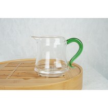 한차원 S자형 라인 유리숙우 초록 350ml