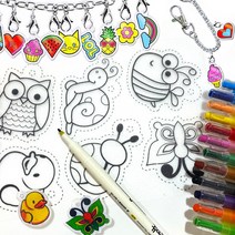 슈링클 마술종이 매직페이퍼 30종 마법종이 쉬링크아트 키링 플라스틱 필름, RS008