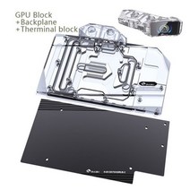 [해외]GIGABYTE Aorus RTX 3070 Master 8GRTX 3060 Ti Master 8G GPU 카드전체 커버 구리 라디에이터 블록용 Bykski 워터 블록, 조합 2, 12V 4PIN RGB