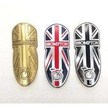 미벨 미니벨로 Bromton 브롬튼 금속 엠블럼 자전거 마크, 1개, 유니언잭