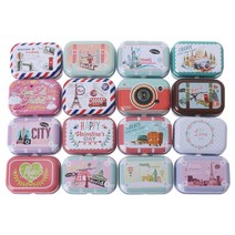 빈 tinplate 금속 악세사리 캔디 쥬얼리 코인 컨테이너 보관함 케이스, 녹색