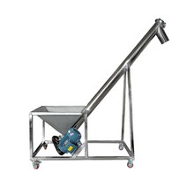 분체 이송기 분말 곡물 스텐 스크류 피더 로더 맞춤, 경사형2.2KW 높이 1.5m 직경 110mm