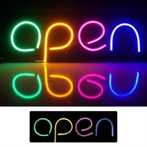 OPEN_영업중간판_DIY용_입간판_실리콘LED_/_네온간판 758A, 아크릴판