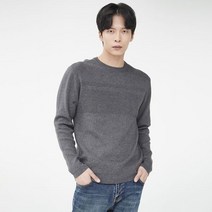 By파크랜드 엔디프 그레이 밀라노 라운드넥 니트.GWR21452