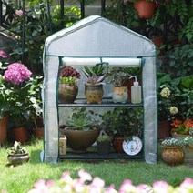 조립식 비닐 하우스 설치 다육이 겨울나기 자재 미니 소형 온실 선룸 만들기 홈 파밍 가든 4684466465, A