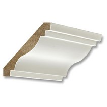 공간디피 라왕 집성목 몰딩 - 천정몰딩 (폭 90mm) C01, 하도백색(240cm)