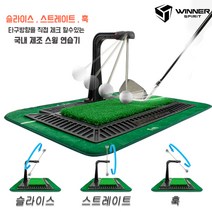 위너스피릿 리얼타격 실내 골프스윙 연습기 리얼스윙300 [국내제조], 리얼스윙 300 (WSI-300), 블랙