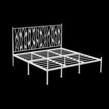 스마트침대 북유럽 현대적인 미니 멀리 즘 환경 보호 단 철 침대 프레임 12 15 18 m, 2+180x200cm