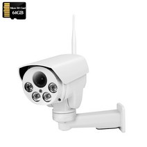 열화상카메라 적외선카메라 적외선 무선 보안 IP 와이파이 PTZ 자동 줌 SD 카드 사람 감지 IR Sonyimx335 HD 3G 4G SIM, 없음, 12.5MP-WIFI-64GB - 미국 플러그-2.7-