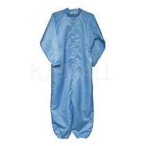 KJ 방진복 원피스 제전복 무진복 제전방진복 클린복 크린룸 반도체 정전기방지 작업복 C카라원피스, 스카이블루-L(95), 1개