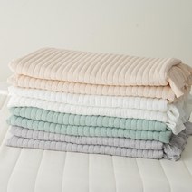 모달 100% 먼지없는 프릴 패드 겸 이불, 화이트