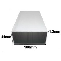 44x100mm 두께 1.2mm2mm 직사각형 알루미늄 튜브 프로파일 6063 정사각형 파이프 장식용, thick 1.2mm, Custom length