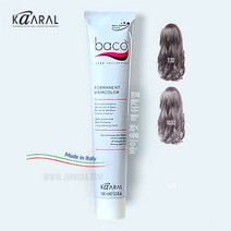 바코 염색약 100ml 바이올렛 애쉬 (산화제포함) 보라색 저자극 두피보호, 5.18 암갈색빛회색