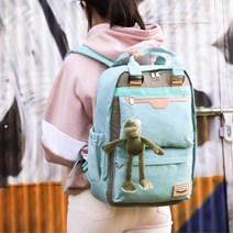 어깨손잡이 오픈형 중학생 여자책가방 선물 새학기 가벼운 추천 백팩 고딩 중고생