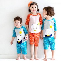 배냇베이비 7부 해피니스 실내복-아바드, 사이즈:M / 색상:블루