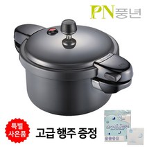 PN풍년 풍년 압력밥솥 블랙펄 메가 2인용-10인용+국내산 고급행주 증정, 블랙펄 메가 2인용+행주
