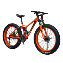 광폭타이어 MTB자전거 오프로드 초광대 타이어 산악 남녀 자전거 학생, 21단, 24인치, 오렌지