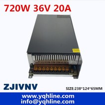 36V 20A 720W 가변 전원 공급 장치 스위칭 모터/산업/장비 S-720-36, 04 36V_01 110V