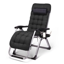 콘티고 무중력 의자 접이식 리클라이너 낮잠 수면 휴식 1인용 안락 쿠션세트의자, 콘티고 블랙 체어 +블랙