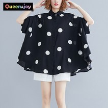 퀸앤조이 도트 블라우스