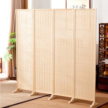 코스모 칸막이 대나무파티션 접이식파티션 받침대 포함 볼펜 증정, 170/40cm 4칸