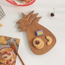 파인애플 아카시아 플레이팅 도마 [주방용품 다용도 트레이 우드 플레이트 쟁반], 상세페이지 참조