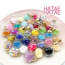 하태하태 컬러 유리볼 94색 16-18mm 스팽글볼 스톤볼, 67.스톤(블랙18mm)