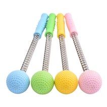 골프실리콘 스프링 마사지 해머 경락 두드림 해머 등다리 어깨경추 두드림 해머 안마봉, 38센티 더 늘린 용수철 마사지 다듬이개