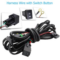 자동차 전면 안개등 및 천사 눈 DRL LED 스즈키 짐니 그랜드 비타라 스위프트 SX4 스플래시 이그니스 알토 XL7 허슬러용 2 개, [03] Harness Wire