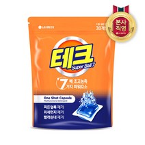 LG 생활건강 테크 수퍼볼 캡슐세제 리필 30입