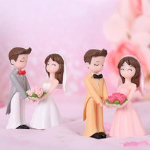 미니 피규어 웨딩 커플 미니어처 DIY 만들기 재료 3030, 화이트