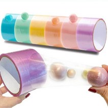 테이프볼 만들기 테이프공 끈끈이볼 테이프, 6cm(공과설명서포함), 펄핑크