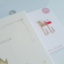 히엘하우스 캐릭터 금속책갈피 북클립 북마크 (스누피 찰리브라운 토이스토리 앨리스 피터펜 테디베어) 선물박스 포함, 5.찰리브라운