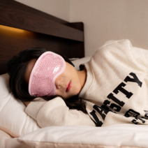 캐리유 눈찜질 안대 젤구슬 눈 마사지 온열 냉감 쿨 겸용, 그린