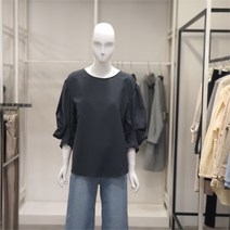 나이스클랍 NC09 벌룬 셔링 셔츠 N213MWB705