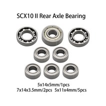 모터 샤프트 모터축 커넥터 커플링 SCX10 드라이브 샤프트 전면 후면 조인트 CVD 베벨 기어 세트 1/10 RC, 06 Rear Bearing Set