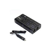 DC AC 컨버터 카인버터 12V 24V를 100V로 변환 일본사양 카차저 AC 콘센트 3구 120W 4 USB 포트 4.8A 5V 2시거소켓 수정정현파 차량충전기 급속충전 LED디스플레이포함 전압측정 DCAC 카차저 차량용소켓