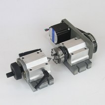 심압대 cnc 로터리 축 a 4번째 축 50mm 65mm 척 3 죠 센터 높이 51mm cnc nema23 스테퍼 모터 cnc 우드 라우터 도구, 50mm 척