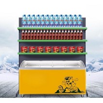 냉동고 진열대 아이스크림 할인점 상단 선반 음료수, 02.본체2층-93x40x128