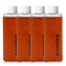 블랑카우 인진쑥 93.9% 에센스 피부 진정 고농축 에센스 스킨 토너 200ml, 4개