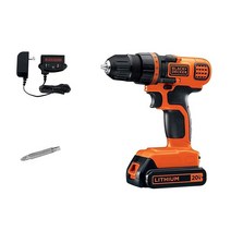 BLACK+DECKER 무선 드릴 20V MAX 드라이버 3/8인치 LDX120C 108681, Drill/Driver Only