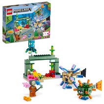 레고 (LEGO) 마인크래프트 가디언과의 싸움 21180 장난감 블록 선물 TV 게임 바다 소년 소녀 8 세 이상, 한개옵션0